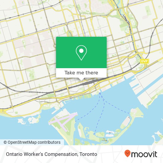 Ontario Worker's Compensation map