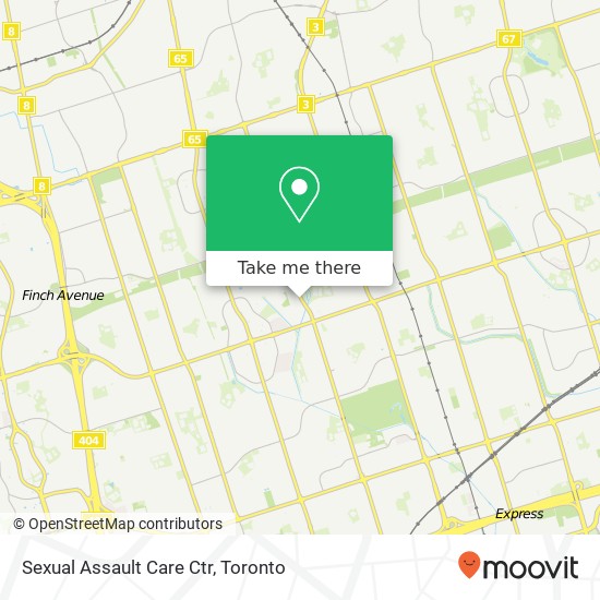 Sexual Assault Care Ctr map