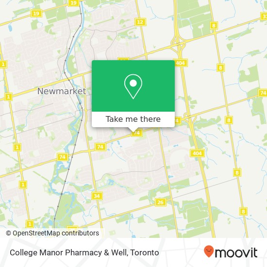 College Manor Pharmacy & Well map
