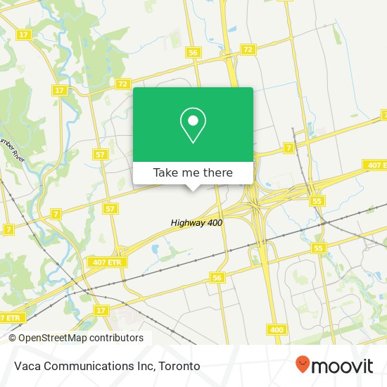 Vaca Communications Inc map