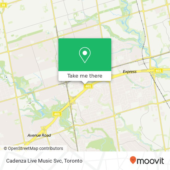 Cadenza Live Music Svc map