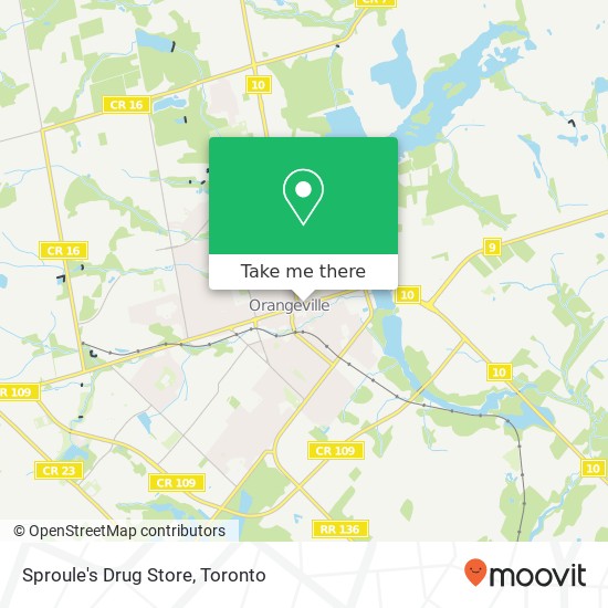 Sproule's Drug Store map