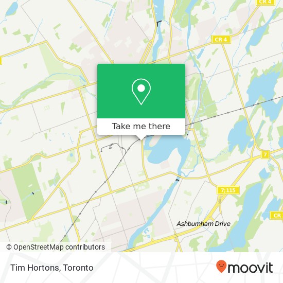 Tim Hortons map