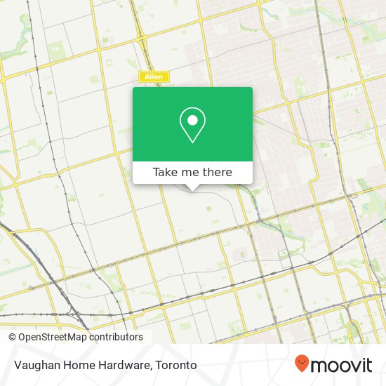 Vaughan Home Hardware map