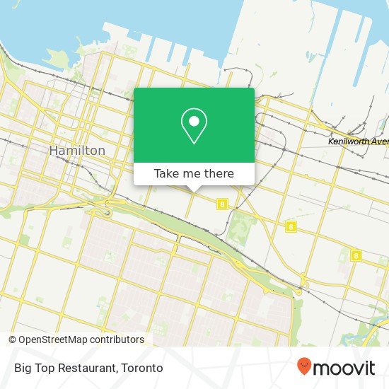 Big Top Restaurant map
