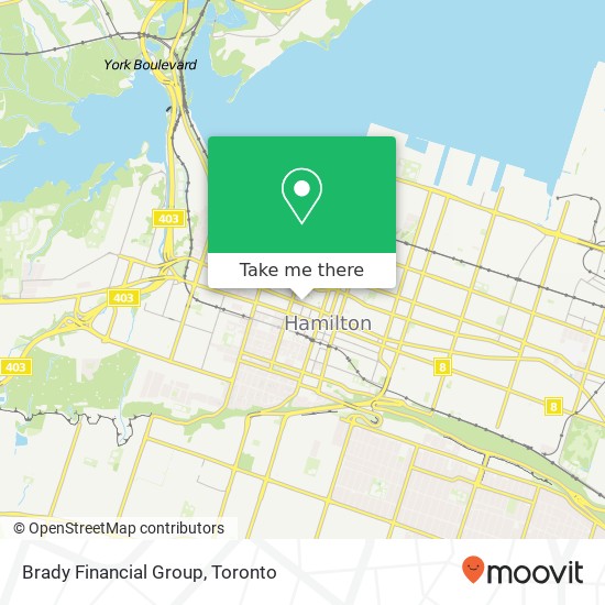 Brady Financial Group map