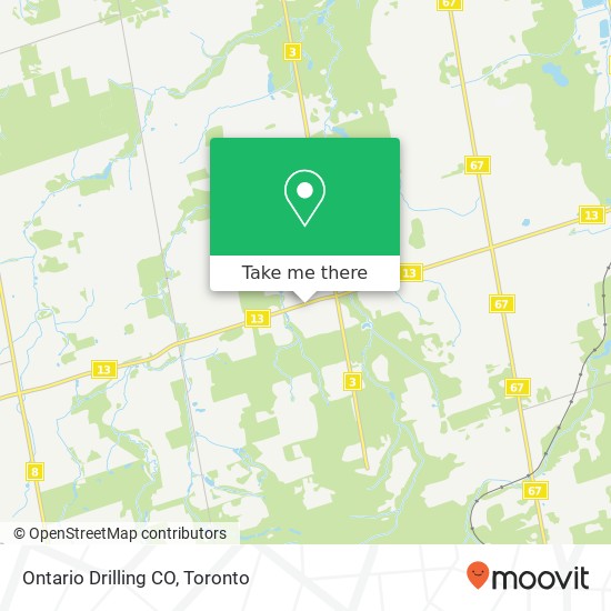 Ontario Drilling CO map