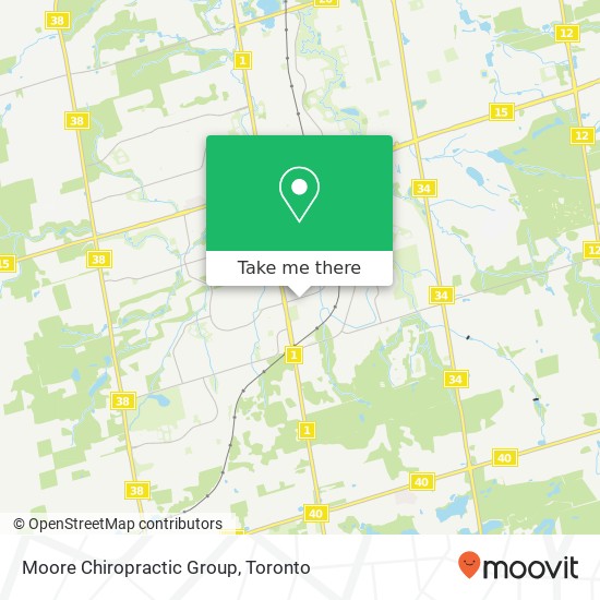 Moore Chiropractic Group map