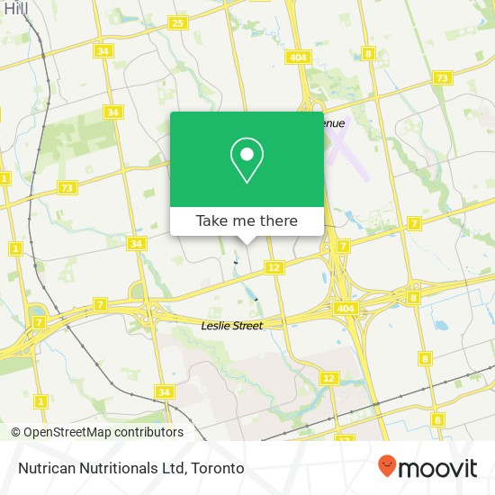 Nutrican Nutritionals Ltd map