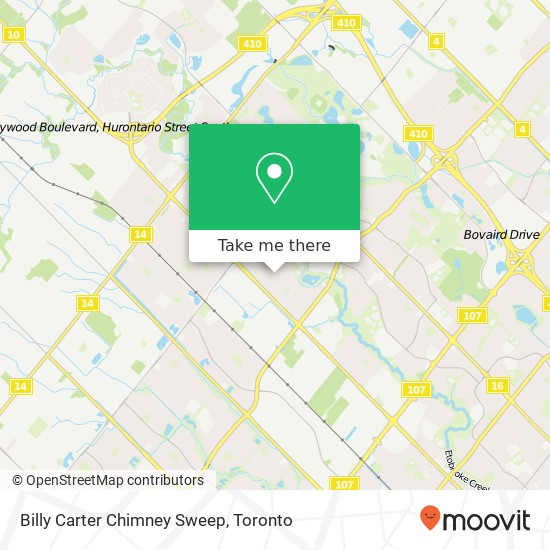 Billy Carter Chimney Sweep map