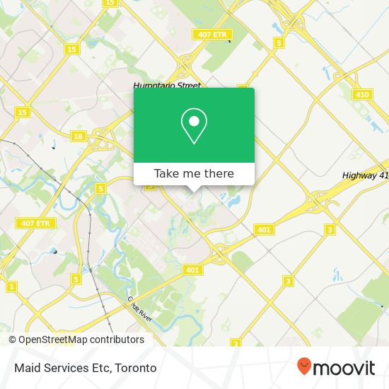 Maid Services Etc map