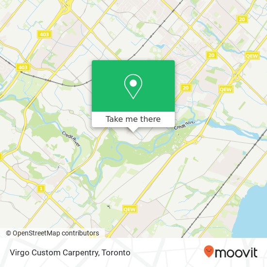 Virgo Custom Carpentry map