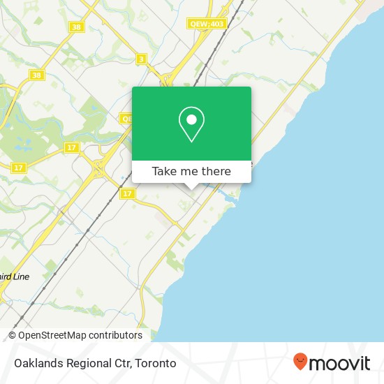 Oaklands Regional Ctr map