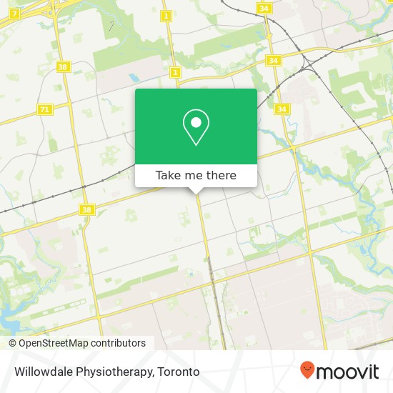 Willowdale Physiotherapy map