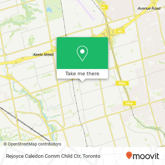 Rejoyce Caledon Comm Child Ctr map