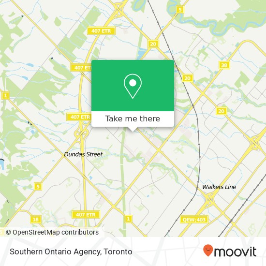 Southern Ontario Agency map