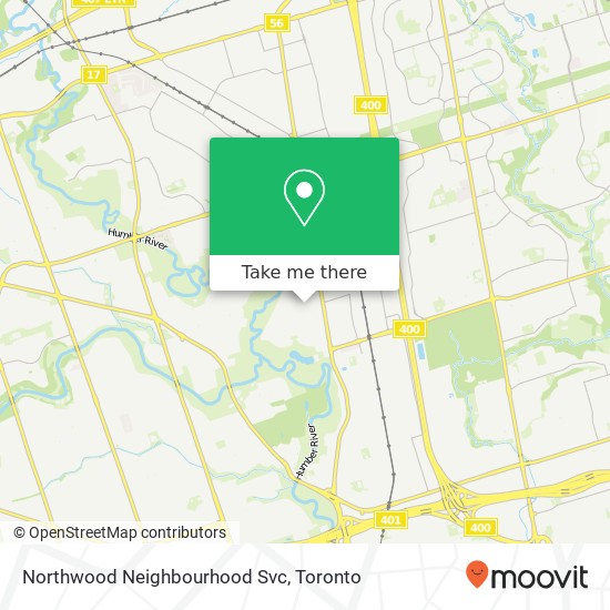 Northwood Neighbourhood Svc map