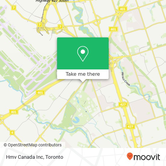 Hmv Canada Inc map