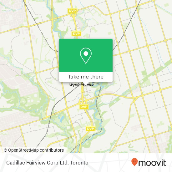 Cadillac Fairview Corp Ltd map