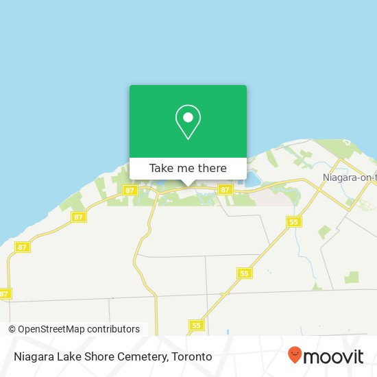 Niagara Lake Shore Cemetery plan