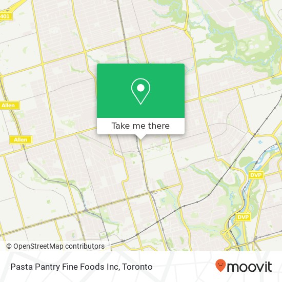 Pasta Pantry Fine Foods Inc map