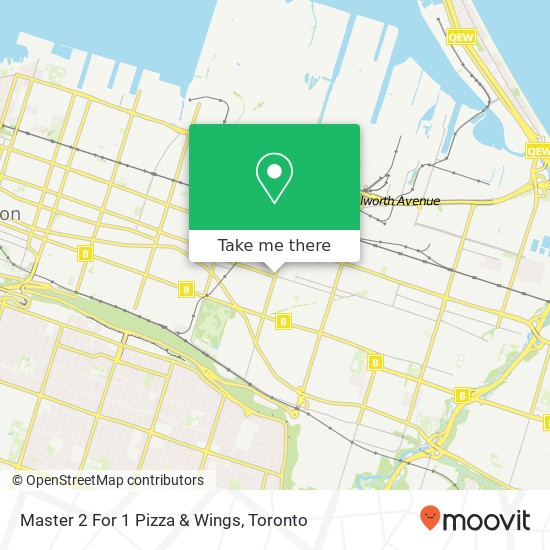 Master 2 For 1 Pizza & Wings map