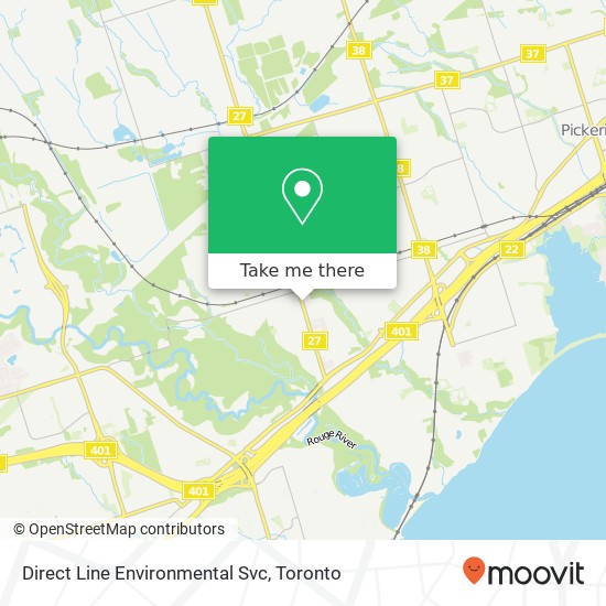 Direct Line Environmental Svc map