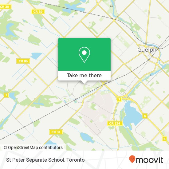 St Peter Separate School map