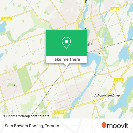 Sam Bowers Roofing map