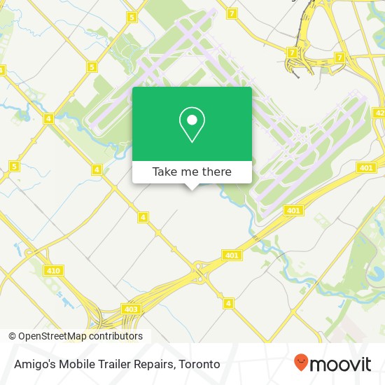 Amigo's Mobile Trailer Repairs map