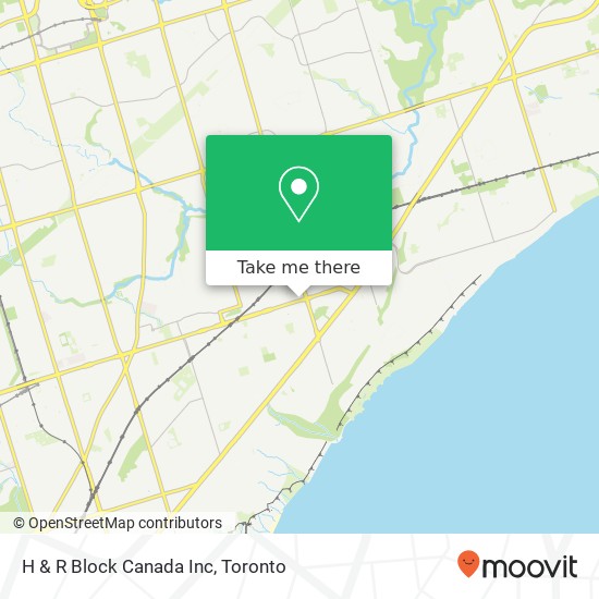 H & R Block Canada Inc map