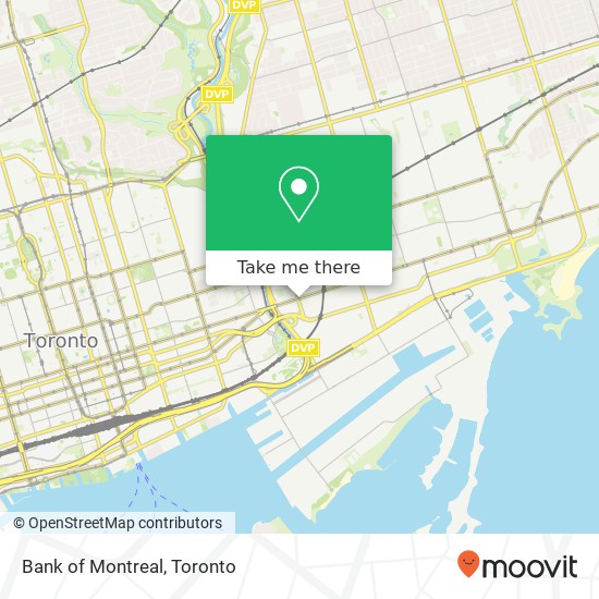 Bank of Montreal map