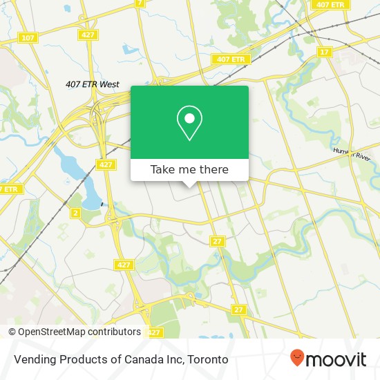 Vending Products of Canada Inc map