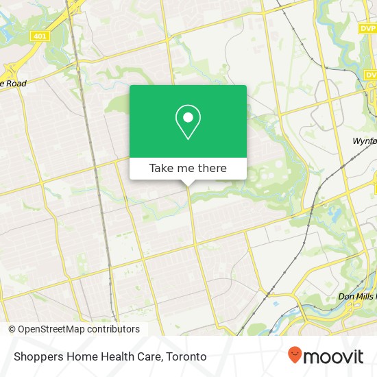 Shoppers Home Health Care map