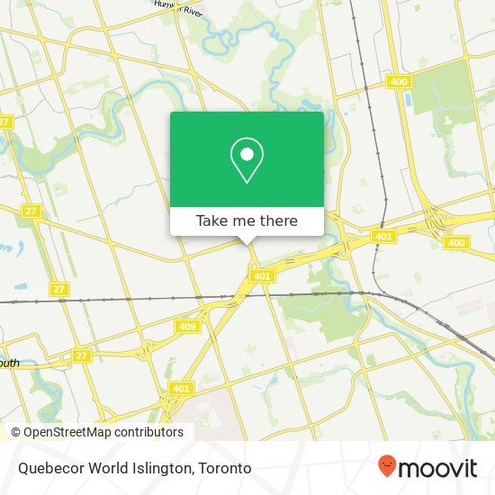 Quebecor World Islington map