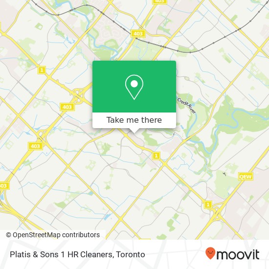 Platis & Sons 1 HR Cleaners map