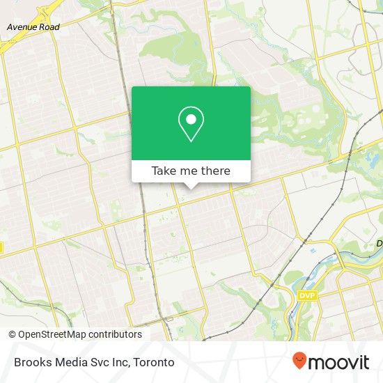 Brooks Media Svc Inc map