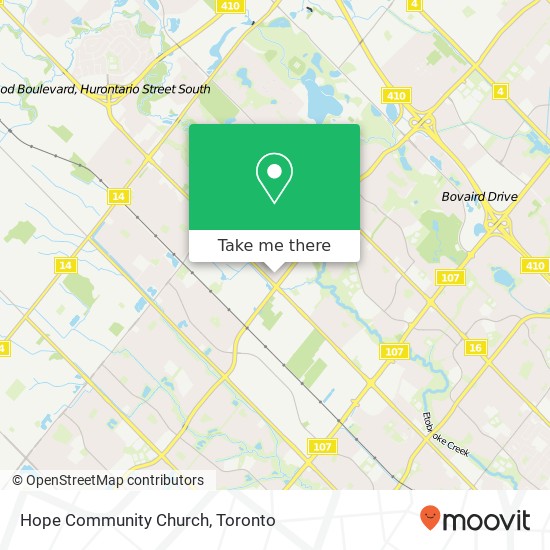 Hope Community Church map