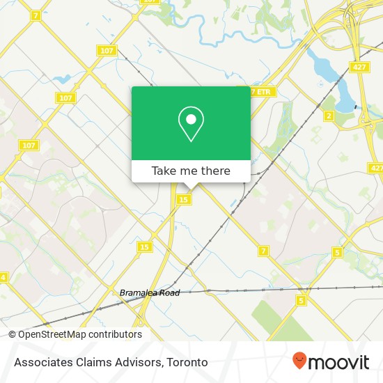 Associates Claims Advisors map