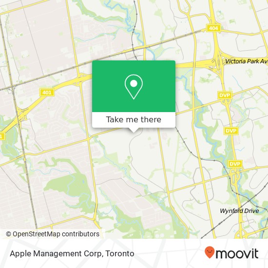 Apple Management Corp map