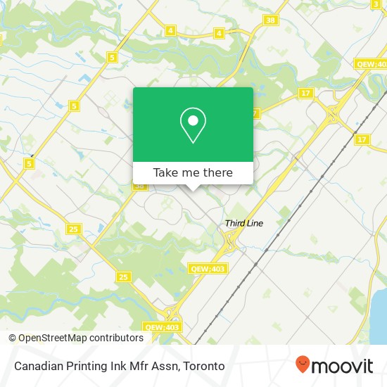 Canadian Printing Ink Mfr Assn map