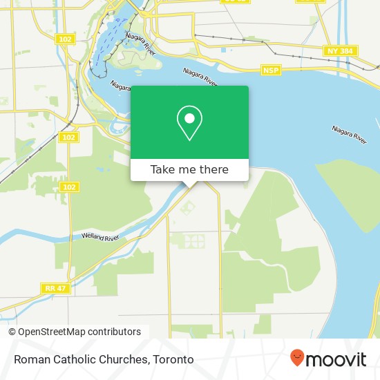 Roman Catholic Churches map