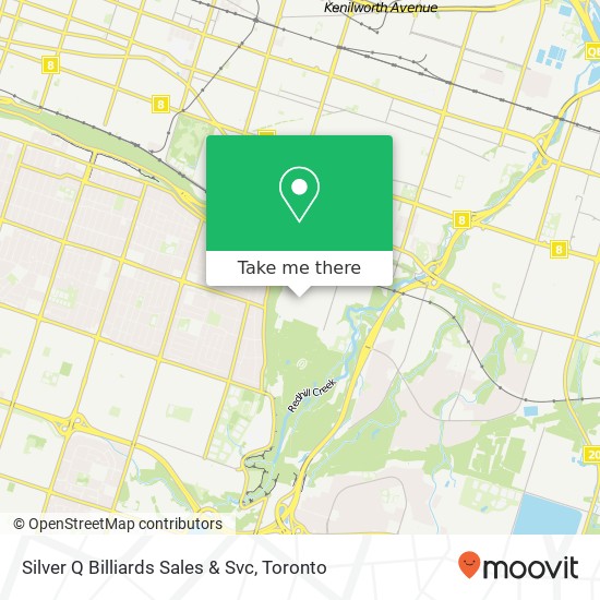 Silver Q Billiards Sales & Svc map