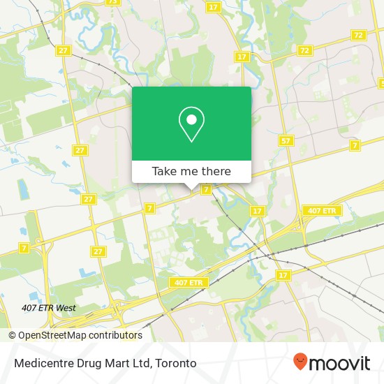Medicentre Drug Mart Ltd map