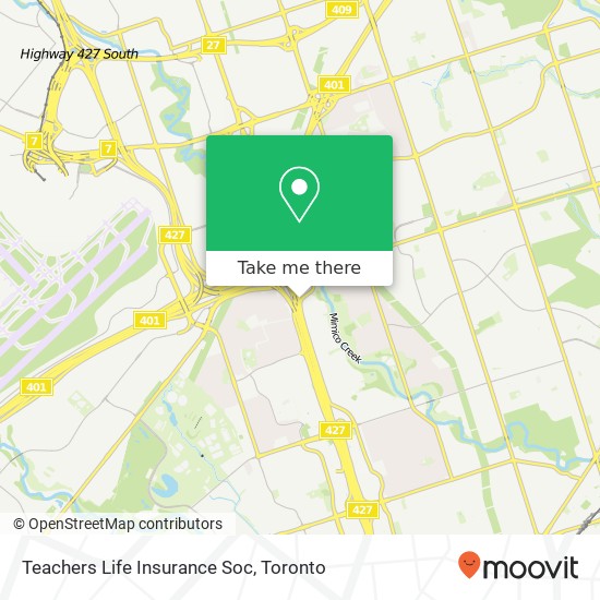Teachers Life Insurance Soc map