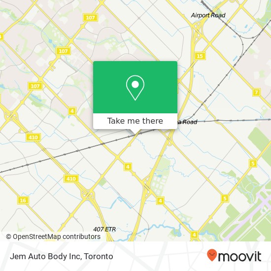 Jem Auto Body Inc map