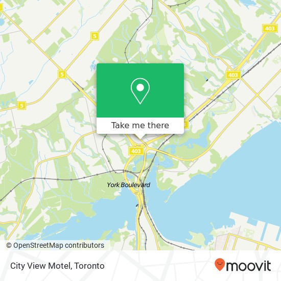 City View Motel map