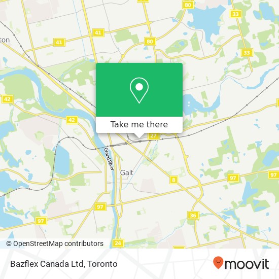 Bazflex Canada Ltd map