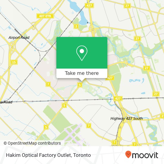 Hakim Optical Factory Outlet map