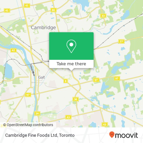Cambridge Fine Foods Ltd map